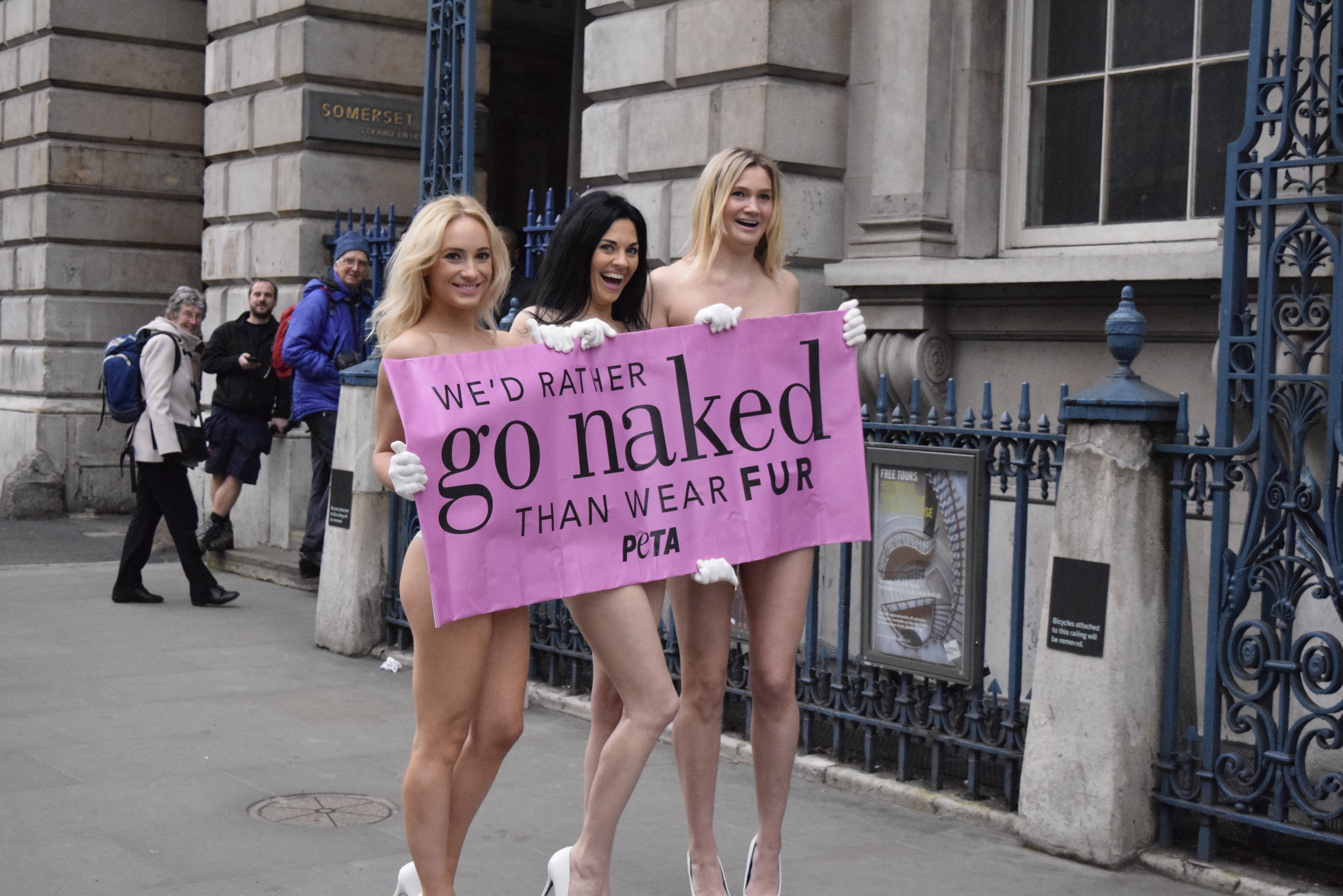 Anima Naturalis Animal Right Group Activist Goes Naked On S